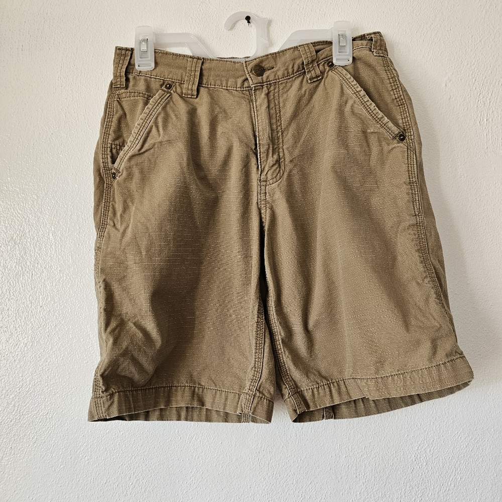 Carthartt Shorts Khaki Relaxed Fit Men's Size 30